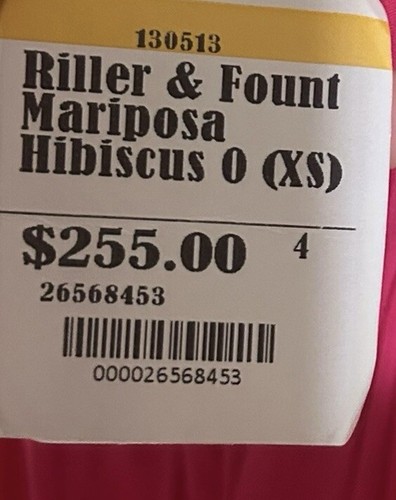 Riller & Fount Size 0 Mariposa Hibiscus Dress Flowy Summer - Picture 4 of 9