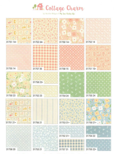 Cottage Charm Moda Charm Pack 42 100% Cotton 5" Precut Fabric Squares - Picture 5 of 6