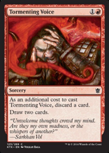 Tormenting Voice Light Play, English Magic the Gathering MTG Khans of Tarkir - Picture 1 of 1