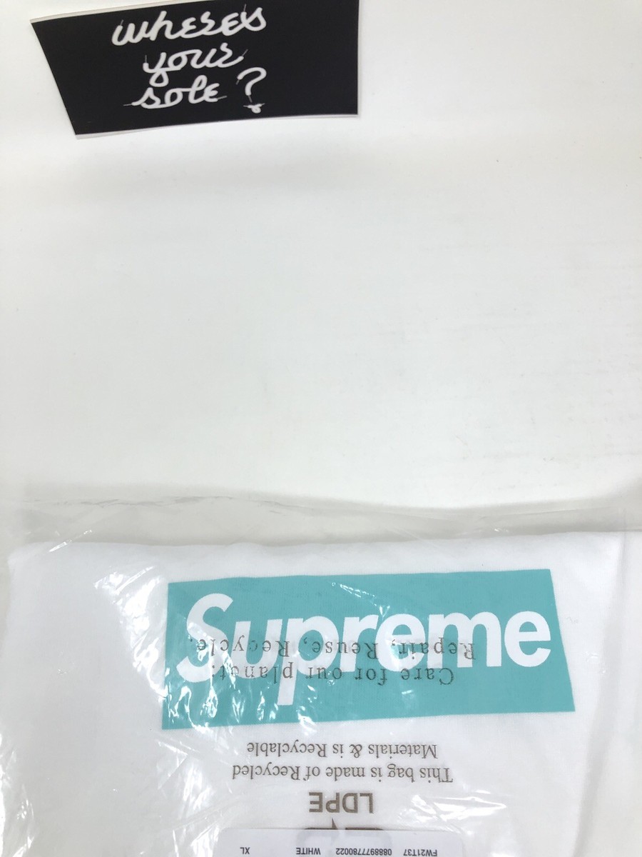 Supreme Tiffany Co Box Logo Bogo Tshirt size Extra Large XL tee New FW21 DS