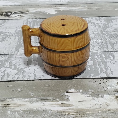 Saleros y pimenteros - Tazas de madera para barril de cerveza - Juego vintage - Japón - Imagen 12 de 12