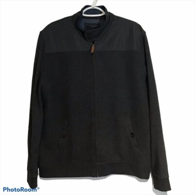 Ted Baker London Gray Fleece Full Zip Casual Jacket size S