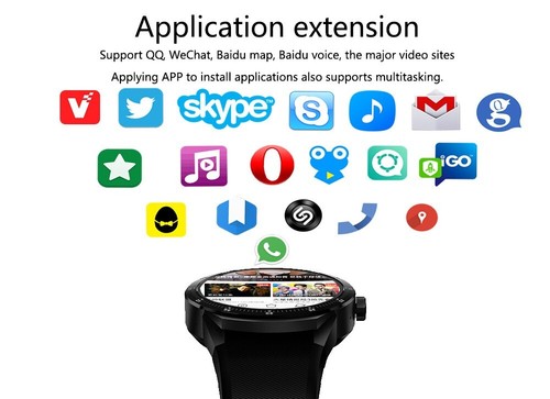 Android 4.4 SmartWatch by Indigi Bluetooth + GSM Unlocked + DualCore + GPS - Picture 7 of 10