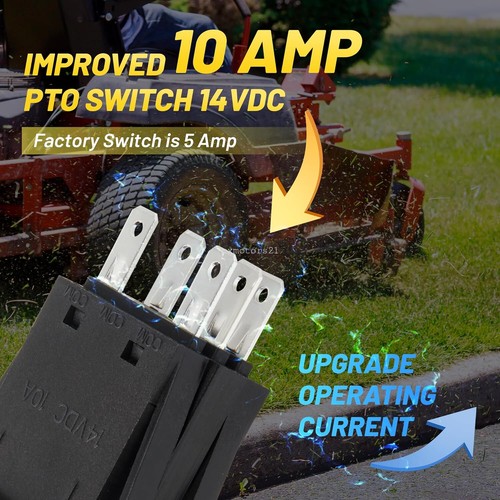 Interruptor de toma de fuerza de toma de fuerza adecuado para cortacésped de giro cero John Deere GT242 GT262 GT275 - Imagen 5 de 8