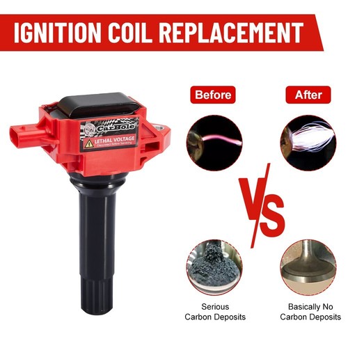 IRIDIUM Spark Plug and Ignition Coil 4 Set for 2014-16 Subaru Forester 2.0L 2.5L - Picture 7 of 21