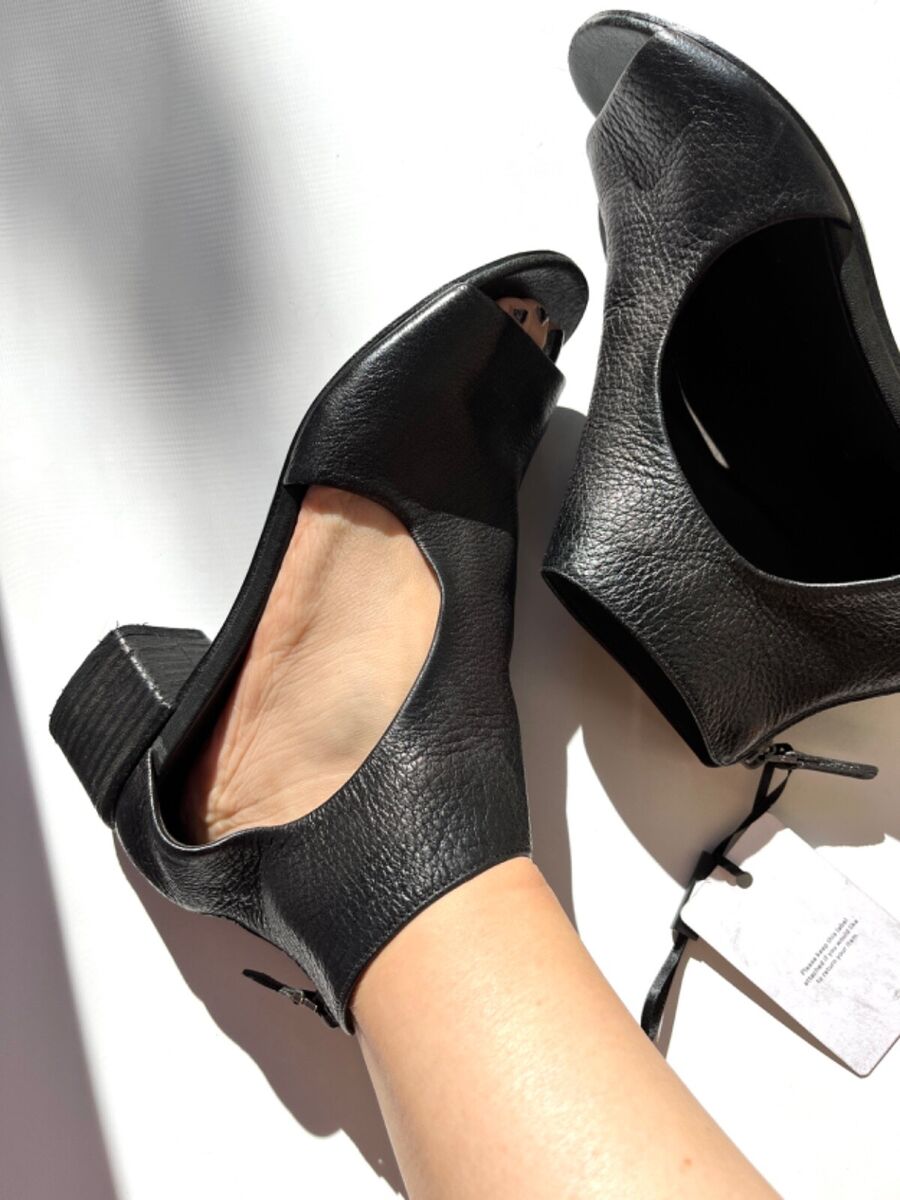 New MARSELL Black Leather Cut Out Ankle Boot Sandals 38 8 | eBay New MARSELL Black Leather Cut Out Ankle Boot Sandals 38 8 | eBay