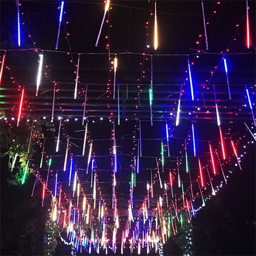 192 LED Meteor Shower Rain Tree String Lights for Garden Party Xmas Outdoor - Picture 11 of 20