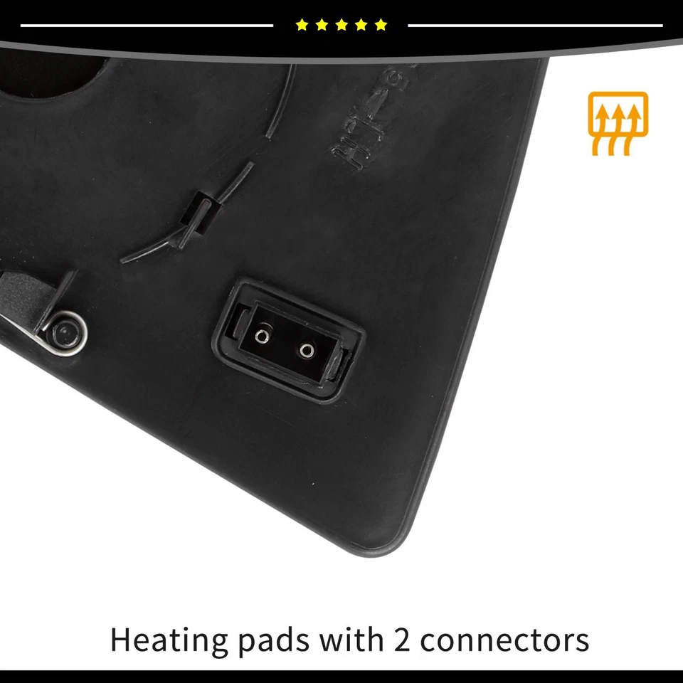 A202-810-07-21 Espejo Vidrio Calefacción con Placa de Respaldo Lado del Conductor para Benz C220 Foto 4 de 4