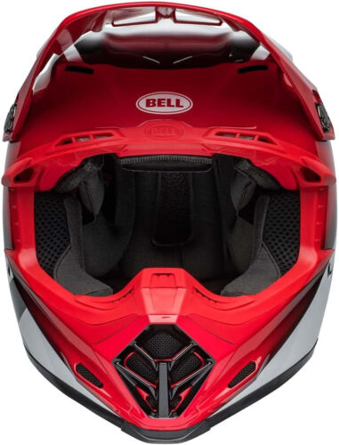 NEW Bell Moto-9S Flex RAIL Dirt Bike Motocross Helmet Red/White Size Small - Picture 3 of 6