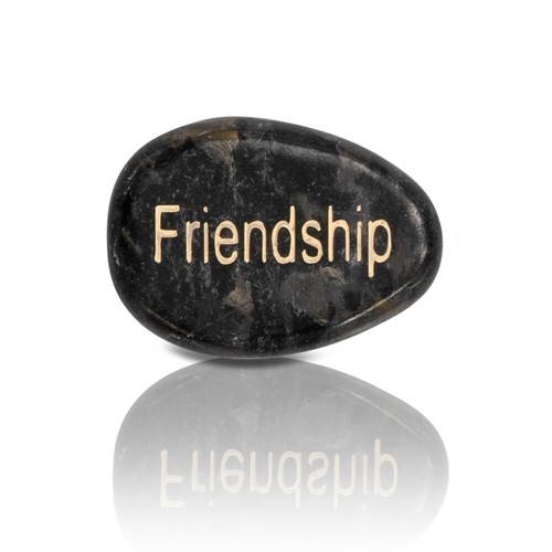 Decorative Metal Gift Box w/Poem & Inspirational Sentiment Stone - FRIENDSHIP - Picture 3 of 4