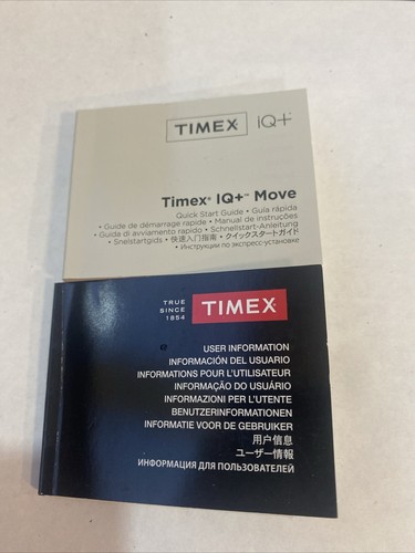 Timex IQ Instruction Manual - Picture 1 of 2