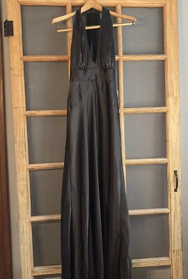 NWT Night Way Collections Ladies Long Black Cocktail Dress Sz 10 NEW Maxi V  Neck | eBay