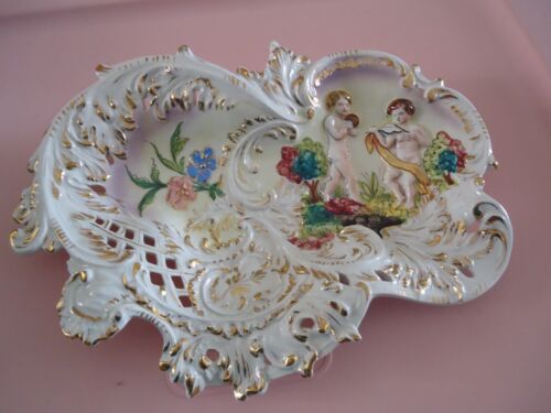 Capodimonte Serving Dish made in Italy - Picture 1 of 6