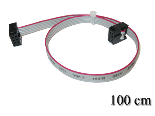 Flachbandkabel 6 pol Pfostenbuchse Buchse zu Buchse 10 cm - 100cm - Bild 10 von 10