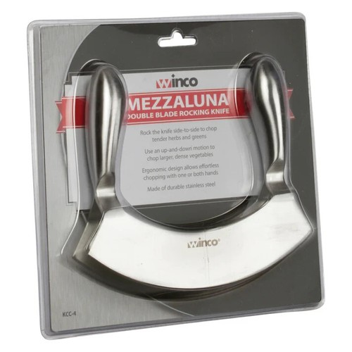 Winco Edelstahl Doppelklingenhäcksler, Silber - Bild 2 von 2