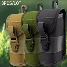 3PCS Sunglass Hard Case Tactical Eyeglasses Sturdy Carrying Case with Belt Clip