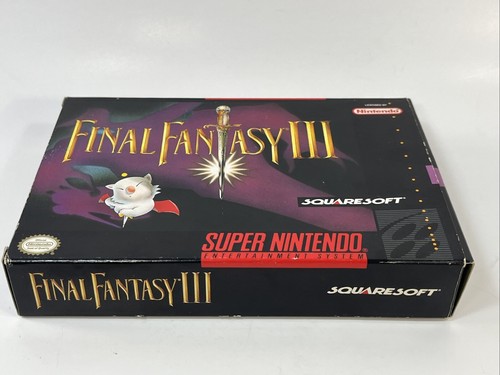 SNES Final Fantasy 3 III Super Nintendo Entertainment System SNES w box manual - Picture 8 of 24