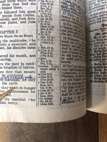 English-German Parallel HOLY BIBLE Martin Luther/KJV Concordance Map AS IS - Picture 8 of 24