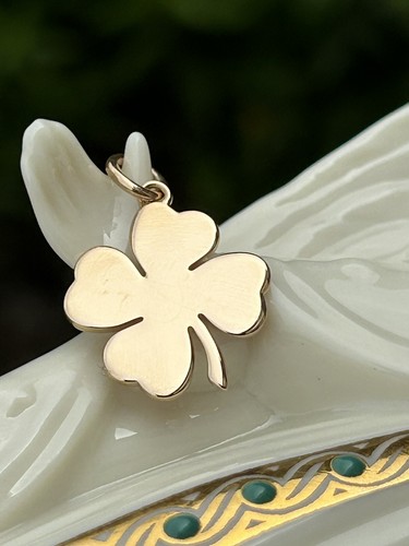 Tiffany & Co 18K Rose Gold 4 Leaf Clover Good Luck Charm Pendant Rare 3.1 Grams - Picture 9 of 15