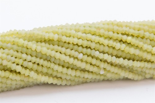 2x2MM Light Yellow Green Turquoise Beads Rondelle Beads 14.5" - Picture 1 of 3