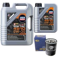 MotoröL Set Top Tec 4210 0W-30 Liqui Moly 6 Liter + ÖLfilter FüR Smart Forfour
