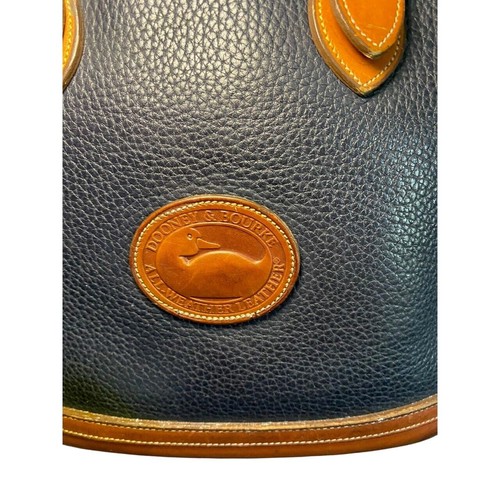 Bolso de Mano Dooney & Bourke Vintage Grande Azul Marino Bandolera Cuero - Imagen 2 de 9