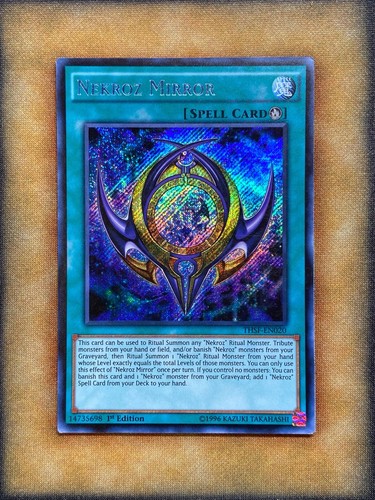 Yugioh Nekroz Mirror THSF-EN020 Secret Rare 1st Ed LP