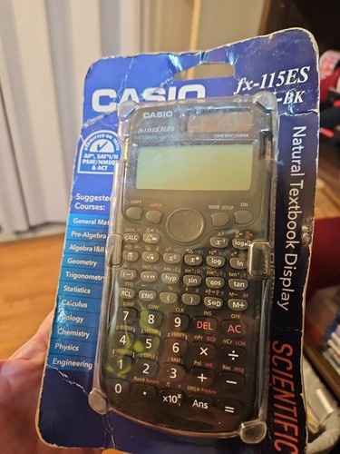 Casio FX-115ES Scientific Calculator NEW in package  Black Natural Damaged Box@P - Picture 2 of 5