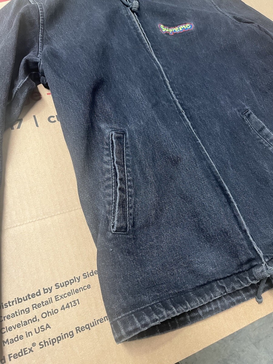 Vintage Supreme Jacket Gonz Logo SS16 Size Medium Denim Zip