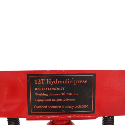 12T Hydraulic Shop Press Jack Stand Adjustable Height Bearing Press Machine New - Picture 20 of 20