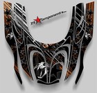 Arctic Cat ZR 600, 500, 800 Mountain Cat 00-06 Graphics Decal Sticker Skull Orn