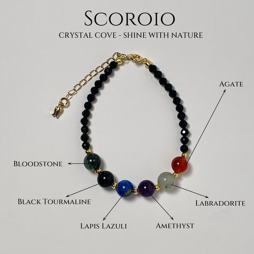 12 Constellation Sign Bracelet Handcrafted Natural Crystal Astrology Jewelry New - Picture 84 of 131