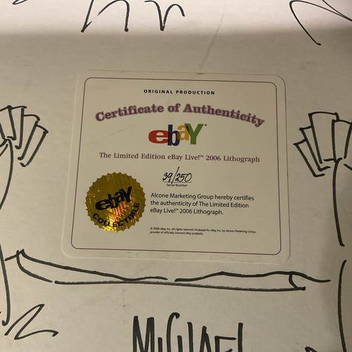 2006 eBay Live Las Vegas Lithograph # 39/250 Limited Edition W/ Coa - Picture 9 of 9