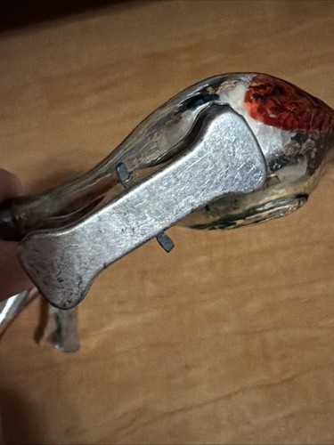Lot 3 Antique Blown Mercury Glass Bird Clip On West Germany?Christmas Ornament - Picture 14 of 18