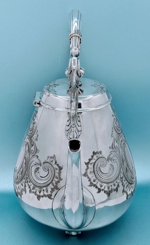 Victorian Mappin Bros. London Bridge England Tilting Tea Pot Burner Warming Stan - Picture 9 of 22