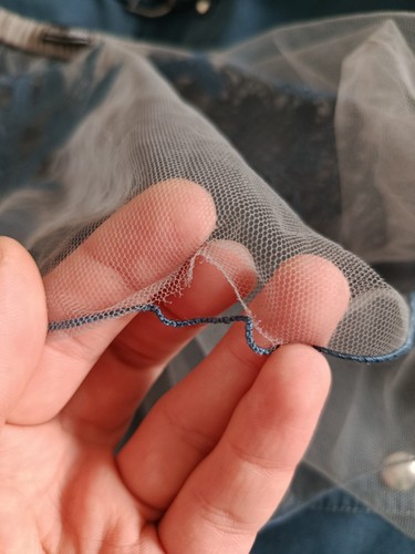 Giorgio Armani Spring 1995 Runway Floral Embroidery Transparent Sheer Mesh Top - Picture 10 of 10