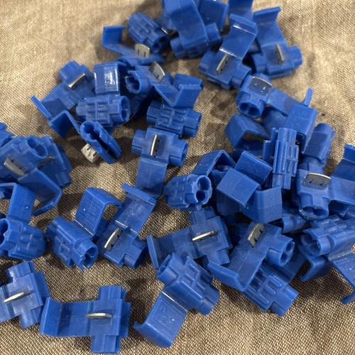 40 x blaue elektrische Kabelverbinder Schnellspleißverschluss Drahtklemmen Crimp USA