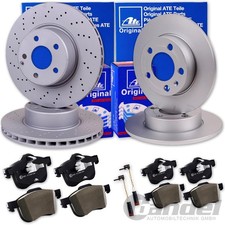 ATE BREMSSCHEIBEN + BELÄGE VORNE + HINTEN für MERCEDES C-KLASSE W204 S204