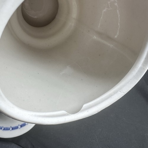 Vintage Gzhel Russland Porzellan blau weiß Deko Samowar mit Mini Teekanne - Bild 14 von 20