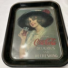Vintage Coca-Cola Advertising Serving Metal Tray From 1972.
