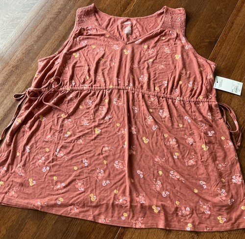 2 Sonoma Damen-Umstands-Tanktops Größe XL & beide Blumenmuster neu mit Etikett - Bild 8 von 10