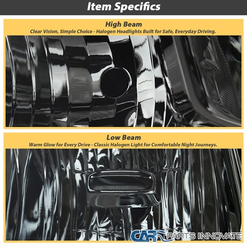 Fit 19-24 Dodge Ram 2500 3500 4500 5500 Smoke Headlights Signal Lamps Left+Right - Picture 5 of 12