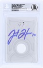 Justin Herbert Chargers Signed 2021 Panini National #Cm-Juh #1/1 Bas 10 Card