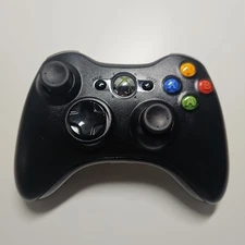 Microsoft Xbox 360 Wireless Controller OEM Original Black Tested and Working