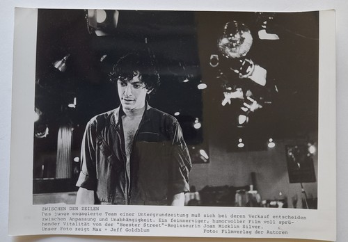 Pressefoto, Film "Zwischen den Zeilen", Jeff Goldblum, J. Micklin-Silver, 1977