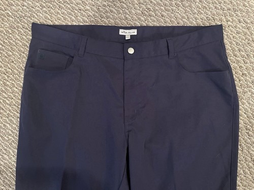 2 Pairs Peter Millar ME0EB66FB Gray & Navy Blue 40x34 Five-Pocket Pants Gale - Picture 15 of 23