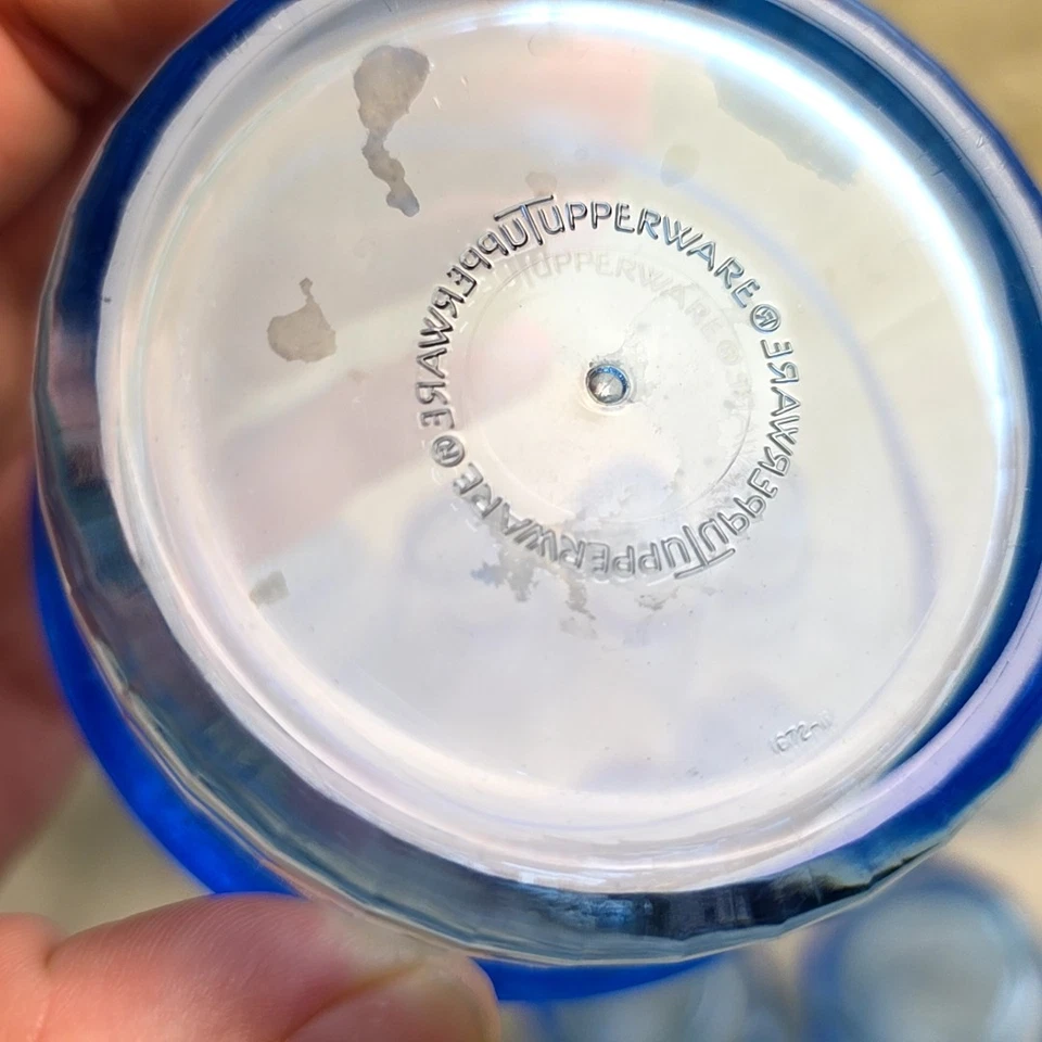 De colección Tupperware Vaso Preludio Acrílico 4-10 OZ 4-14 OZ 1672 Azul Juego de 8 Foto 4 de 4