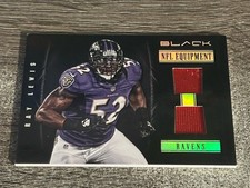 Ray Lewis 2012 Panini Black NFL Equipment JERSEY #3 (59/99) Ravens SP GAME USED