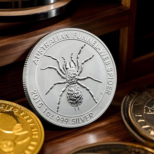 2015 Australian Funnel Web Spider 1oz Fine Silver Coin BU - Picture 7 of 12