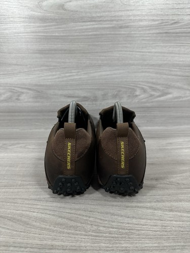Skechers SN 60375 Braun Leder Sneaker Herren Größe UK8 Fahrschuhe - Bild 4 von 7
